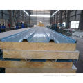 ISO:9000 certified rock wool sandwich panel with white metal fence panels for roof